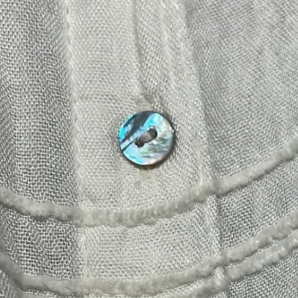 Billabong Sunset Sessions Chenille Tie Knot Front Button Top, Sz Medium - Picture 4 of 7